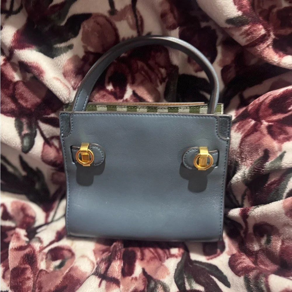 Tory Burch Dusty Blue Petite Lee Radziwill